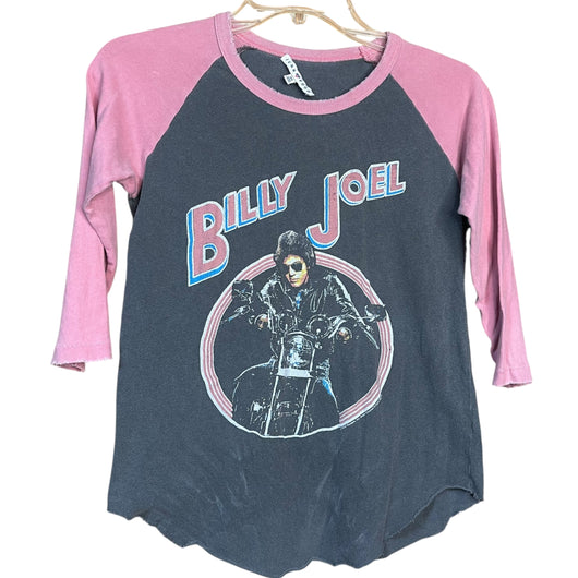 Vintage-Style Billy Joel Raglan Tee – Graphic Concert Shirt