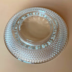 Load image into Gallery viewer, Vintage Clear Glass Hobnail Diamond Point Ashtray 6.25" MCM Pressed Glass
