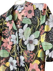Load image into Gallery viewer, 🌼 BFA Classics Sheer Floral Button-Up Blouse – Size Small
