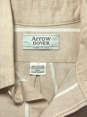 Load image into Gallery viewer, Vintage Arrow Dover Peach Stripe Shirt – USA Made Retro Button-Up, Men’s Medium - Lisa Lassi