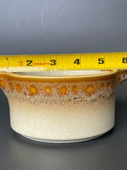 Load image into Gallery viewer, Vintage Mikasa Japan Stoneware Serving Bowl Brown Drip Glaze 1970s