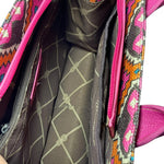 Load image into Gallery viewer, Wrangler Aztec Pink Brown Tote Crossbody Purse Western Boho Bag

