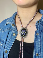 Load image into Gallery viewer, Pressed Flower Bolo Tie
