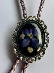 Load image into Gallery viewer, Pressed Flower Bolo Tie
