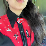 Load image into Gallery viewer, Dolly Heart Bolo Tie
