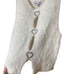 Load image into Gallery viewer, Pretty Garbage fuzzy white vest (M)
