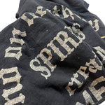 Load image into Gallery viewer, Hand-Cropped Distressed Meili Spirits Tee – Crackle Ink, Size S
