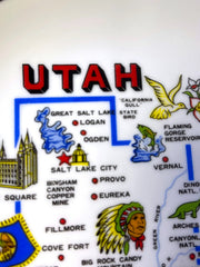 Load image into Gallery viewer, Vintage Utah State Souvenir Plate Beehive State Wall Hanging Korea