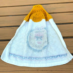 Load image into Gallery viewer, Vintage Crochet Hanging Kitchen Towel This Kitchen Is Seasoned With Love Retro
