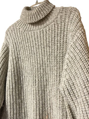 Load image into Gallery viewer, Alan Paine All Wool Chunky Ribbed Turtleneck Sweater Made in Hong Kong Size 44