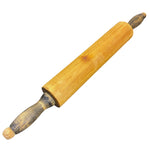 Load image into Gallery viewer, Vintage Solid Wood Rolling Pin Distressed Handles Primitive Farmhouse 18.5"
