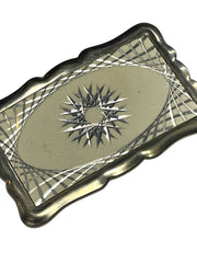 Load image into Gallery viewer, Vintage Engraved Silver-Tone Belt Buckle with Starburst Design | Western Classic