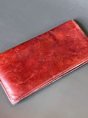 Load image into Gallery viewer, Vintage ROLFS Cowhide Leather Wallet Burgundy Oxblood Long Organizer Western