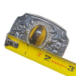 Load image into Gallery viewer, Western Silver Tone Belt Buckle Tiger Eye Stone Women's Kids 1.25" Belt
