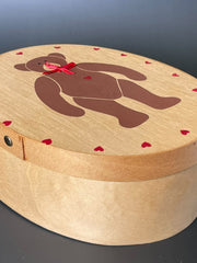 Load image into Gallery viewer, Vintage 10pc Wooden Teddy Bear Nesting Boxes Hand Painted Taiwan