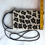 Load image into Gallery viewer, Bamboo Trading Company Beaded Leopard Print Crossbody Club Bag Purse
