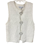 Load image into Gallery viewer, Pretty Garbage fuzzy white vest (M)
