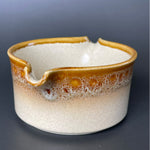 Load image into Gallery viewer, Vintage Mikasa Japan Stoneware Serving Bowl Brown Drip Glaze 1970s
