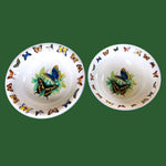 Load image into Gallery viewer, Butterfly Serving Bowl Set 2pc Vintage Cottage Garden Tabletop Unlimited
