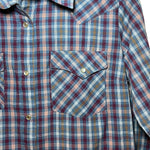 Load image into Gallery viewer, Wrangler Womens Pearl Snap Western Plaid Shirt Medium Long Sleeve - Lisa Lassi
