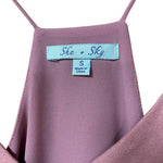 Load image into Gallery viewer, 🌸 She + Sky Dusty Rose Faux Suede Fringe Tank Top – Size Small
