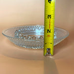 Load image into Gallery viewer, Vintage Clear Glass Hobnail Diamond Point Ashtray 6.25" MCM Pressed Glass
