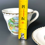 Load image into Gallery viewer, Vintage Rock City Gardens Lookout Mountain TN Cup Saucer Souvenir Set
