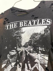 Load image into Gallery viewer, Heavily distressed Beatles Abbey Road shirt
