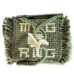 Load image into Gallery viewer, Vintage Handmade Plastic Canvas Mug Rugs Coasters Set Holder Olive Green
