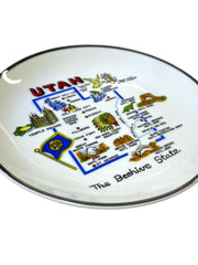 Load image into Gallery viewer, Vintage Utah State Souvenir Plate Beehive State Wall Hanging Korea