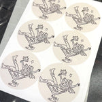 Load image into Gallery viewer, 24 Cowgirl Bachelorette Thank You Cards Envelopes &amp; Stickers Western Party

