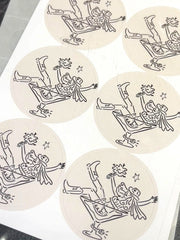 Load image into Gallery viewer, 24 Cowgirl Bachelorette Thank You Cards Envelopes &amp; Stickers Western Party