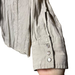 Load image into Gallery viewer, BJR Ranchwear Men’s Western Snap Button Shirt Greige Beige Gray L Cotton Blend
