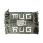 Load image into Gallery viewer, Vintage Handmade Plastic Canvas Mug Rugs Coasters Set Holder Olive Green
