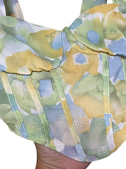 Load image into Gallery viewer, Cider Floral Corset Crop Top – XS - Lisa Lassi