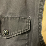 Load image into Gallery viewer, Wrangler Western Snap Shirt Men’s Large XL Black Tan Distressed Workwear
