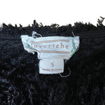 Load image into Gallery viewer, 🖤 Black Shaggy Textured Cropped Sweater – Size S
