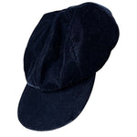 Load image into Gallery viewer, Vintage A. Brod Velvet Newsboy Cap – Black Soft Velvet, Lined
