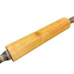 Load image into Gallery viewer, Vintage Solid Wood Rolling Pin Distressed Handles Primitive Farmhouse 18.5"
