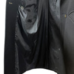 Load image into Gallery viewer, Karizma East Ltd Black Wool Long Coat Double Breasted | Made in USA Size 6 Small
