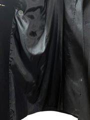 Load image into Gallery viewer, Karizma East Ltd Black Wool Long Coat Double Breasted | Made in USA Size 6 Small