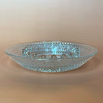 Load image into Gallery viewer, Vintage Clear Glass Hobnail Diamond Point Ashtray 6.25" MCM Pressed Glass
