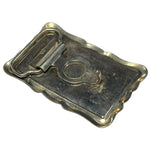 Load image into Gallery viewer, Vintage Engraved Silver-Tone Belt Buckle with Starburst Design | Western Classic
