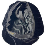 Load image into Gallery viewer, Vintage A. Brod Velvet Newsboy Cap – Black Soft Velvet, Lined
