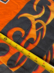 Load image into Gallery viewer, Vintage Y2K Harley Davidson Pillowcases 2pc Orange Black Tribal Flame Logo