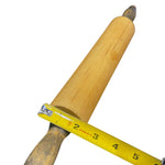Load image into Gallery viewer, Vintage Solid Wood Rolling Pin Distressed Handles Primitive Farmhouse 18.5"
