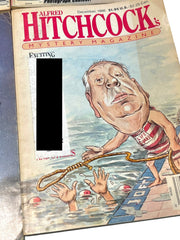 Load image into Gallery viewer, Lot of 6 Alfred Hitchcock's Mystery Magazine 1978-1987 Vintage Digest Set
