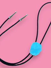 Load image into Gallery viewer, Turqoise Stone Bolo Tie
