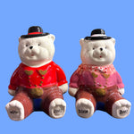 Load image into Gallery viewer, Winn-Dixie 2008 Collector Winn &amp; Dixie Western Bear Salt Pepper Shakers NIB

