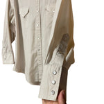 Load image into Gallery viewer, Sheplers Western Pearl Snap Shirt | Cream | Long Sleeve | Men’s 17.5 / XL
